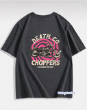 Death Co Choppers Sırt Baskılı Füme T-Shirt
