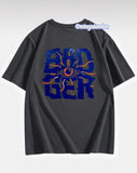 Bad Ger Sırt Baskılı Füme T-Shirt