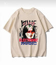 Bıllıe Eılısh Eloctronıc Music Baskılı Bej T-Shirt