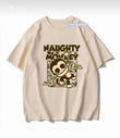 Naughty Monkey Baskılı Bej T-Shirt