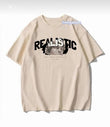 Realıstıc Baskılı Bej T-Shirt