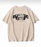 Realıstıc Baskılı Bej T-Shirt