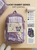 Lucky Rabbıt Serıes Sırt Çantası Mor