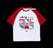 Kırmızı Reglan Kol Hello Kitty Baskılı T-Shirt