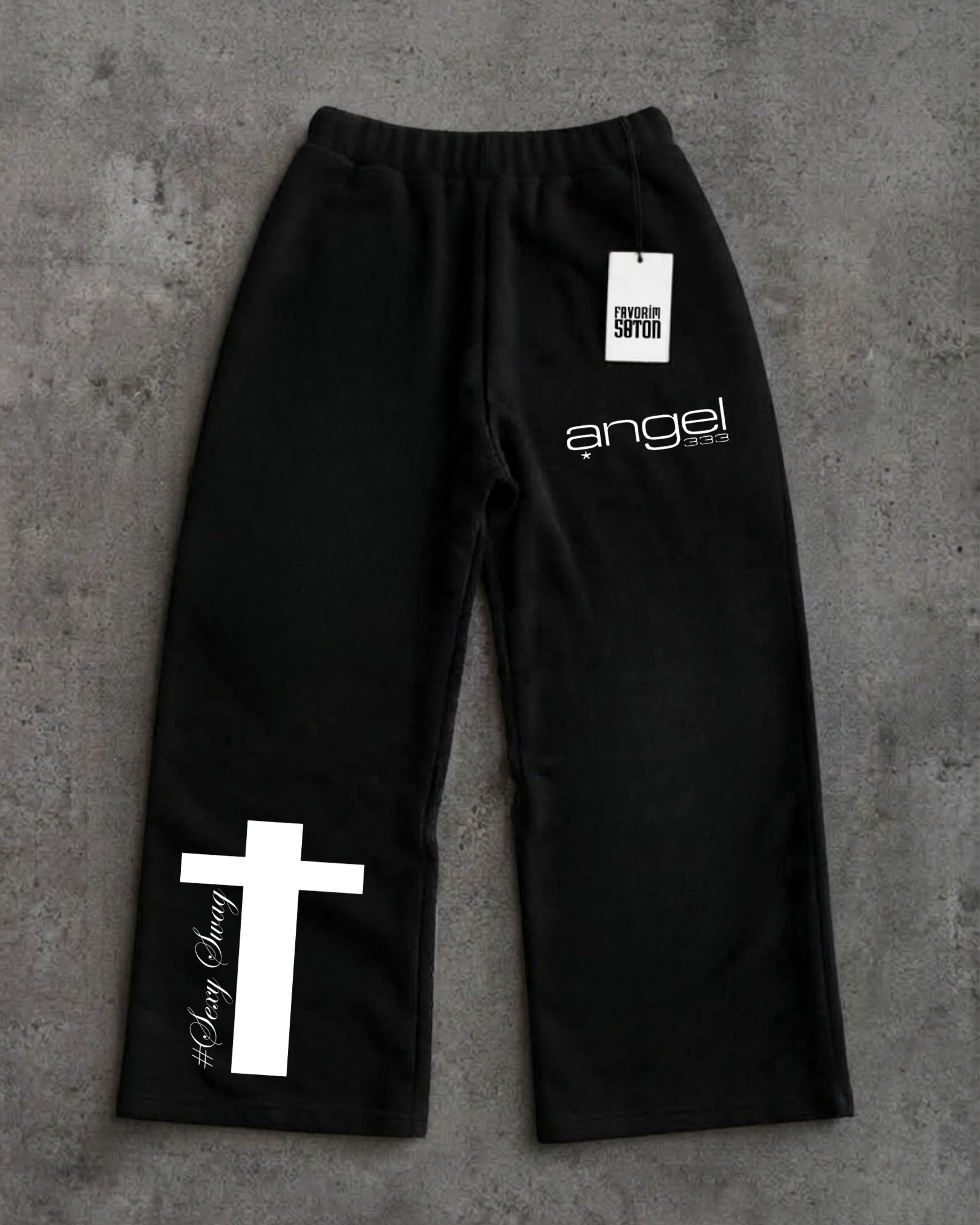 Sokak Tarzı Baskılı Unisex Baggy Eşofman Altları