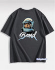 Brand Sırt Baskılı Füme T-Shirt