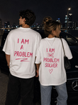 Couple Design Unisex Oversize T-Shirt