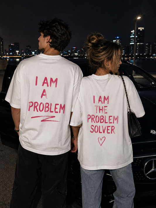 Couple Design Unisex Oversize T-Shirt