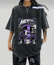 Yıkamalı Kumaş Mewtwo Baskılı Oversize T-Shirt