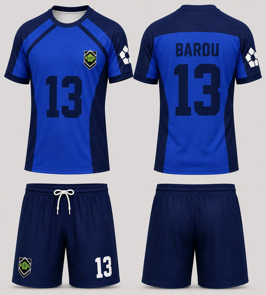 Blue Lock 13 BAROU Baskılı Forma Şort Takım