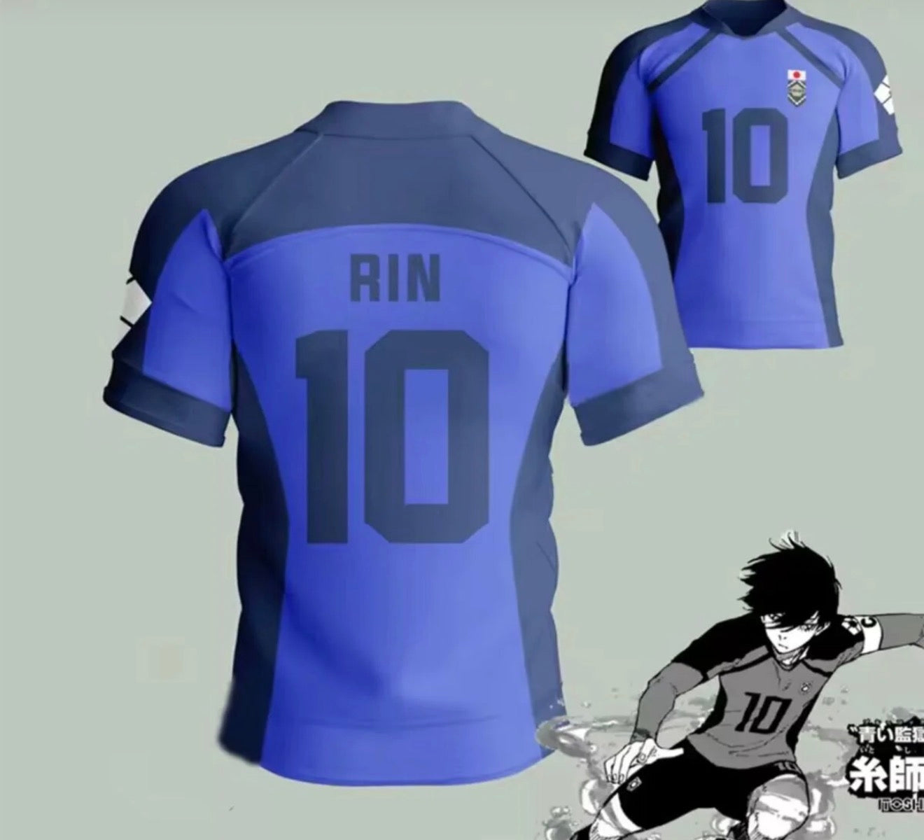 Blue Lock Mavi RİN 10 Forma Unisex
