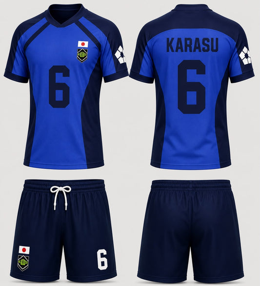 Blue Lock 6 KARASU Baskılı Forma Şort Takım