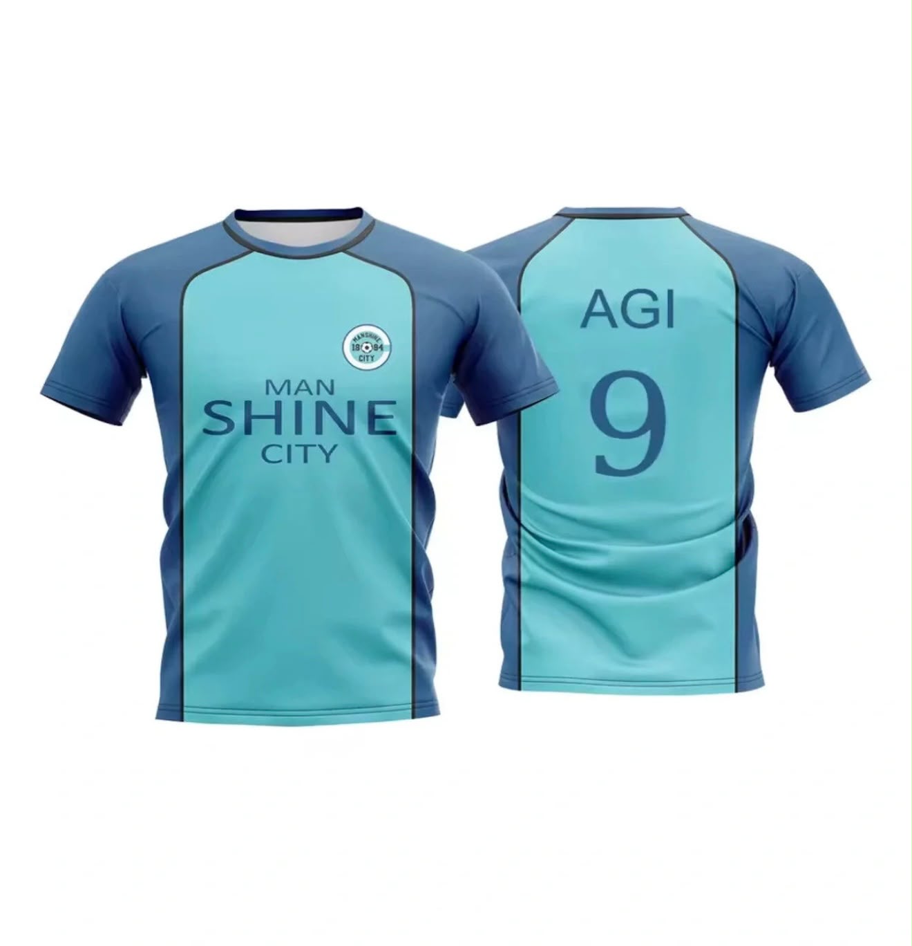 Anime Man Shine City 9 Agı Baskılı T-Shirt Soccer Jersey