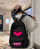 Siyah Squd Games Baskılı Okıl,Dershane,Kurs Sırt Çantası