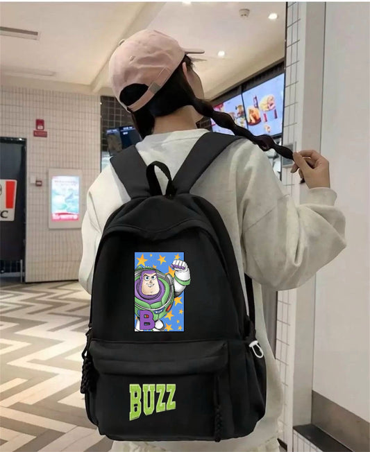 Siyah Buzz Baskılı Okul,Dershaen,Kurs Sırt Çantası