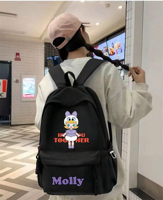 Siyah Molly Baskılı Okul,Dershane,Kurs Sırt Çantası