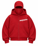 Anime Madara Baskılı Oversize Bacalava Maskeli Sweatshirt