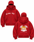 Blink 182 Baskılı Oversize Bacalava Maskeli Sweatshirt