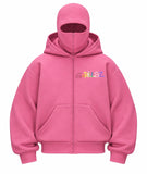 Gorillaz Baskılı Oversize Bacalava Maskeli Sweatshirt