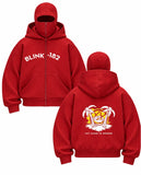 Blink 182 Baskılı Oversize Bacalava Maskeli Sweatshirt
