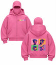 Gorillaz Baskılı Oversize Bacalava Maskeli Sweatshirt