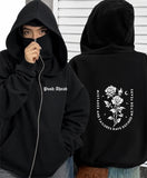 Push Aehad Baskılı Oversize Bacalava Maskeli Sweatshirt
