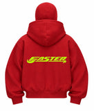Faster Baskılı Oversize Bacalava Maskeli Sweatshirt