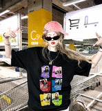 Siyah Manifest HİLAL-LİDYA-MİNA-ZEYNEP-ESİN-SUEDA Baskılı T-Shirt