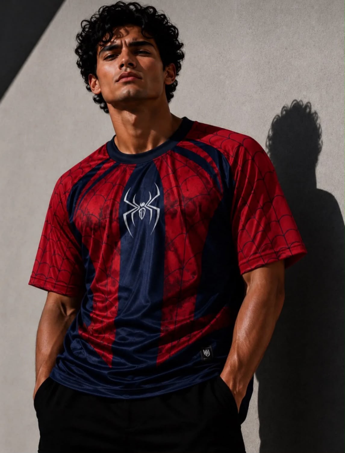 Retro Spider Baskılı Unisex Yıkamalı Vintage Oversize T-Shirt