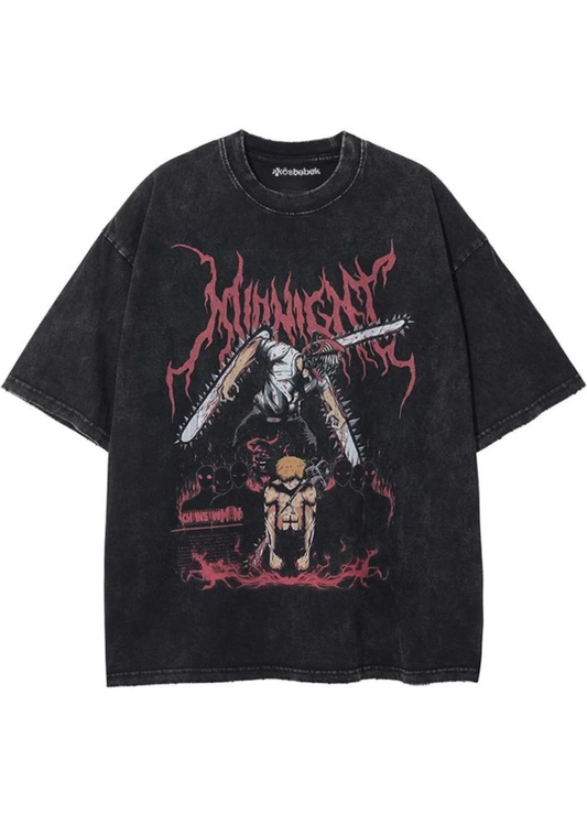 Anime Chainsaw Man - Denji In Darkness (unisex) Kısa Kollu T-shirt