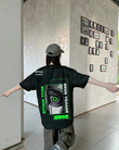 Unisex Attack On Titan Eren Yeager Baskılı Bisiklet Yaka T-Shirt