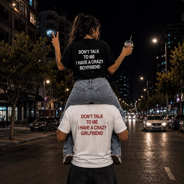 Couple Design Unisex Oversize T-Shirt