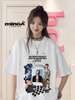 Unisex BTS Jungkook Seven Baskılı Bisiklet Yaka T-Shirt