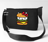 Siyah Burger Hello Kitty Postacı Çantası