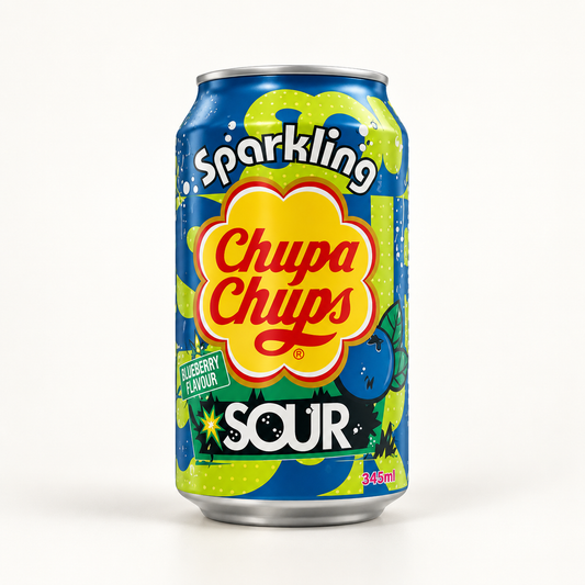 Chupa Chups Sparkling Sour Yaban Mersini Aromalı Gazlı İçecek