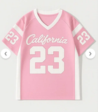 California 23 Baskılı Pembe Forma