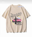 Demons Baskılı Bej T-Shirt