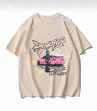Demons Baskılı Bej T-Shirt