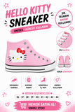 Pembe Sevimli Hellokıtty  Baskılı  Bağcıklı  Convers
