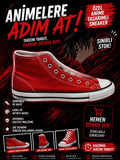 Kırmızı Canvas Unisex Bağcıklı Convers