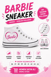 Beyaz Barbie Baskılı  Bağcıklı  Convers