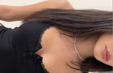 Siyah Dantelli Retro Bluz Crop