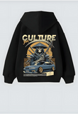 Culture Jdm Tasarım Unisex Oversize Kapşonlu Hoodie Sweatshirt