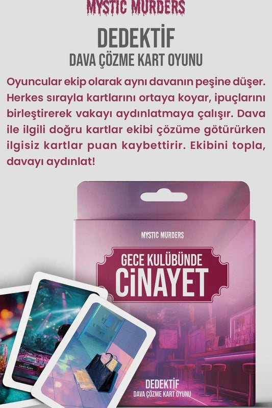 Dedektif Kart Oyunu - Gece Kulübünde Cinayet