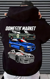 Domestic Market Tasarım Unisex Oversize Kapşonlu Hoodie Sweatshirt