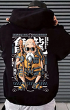 Dragon Ball Usta Roşi Ön - Arka Baskılı Yeni Sezon Sweatshirt
