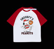 Kırmızı Reglan Kol Snoonpy's Peanuts Baskılı T-Shirt