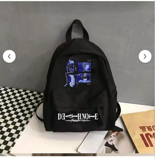 Death Note baskılı okul sırt çantası