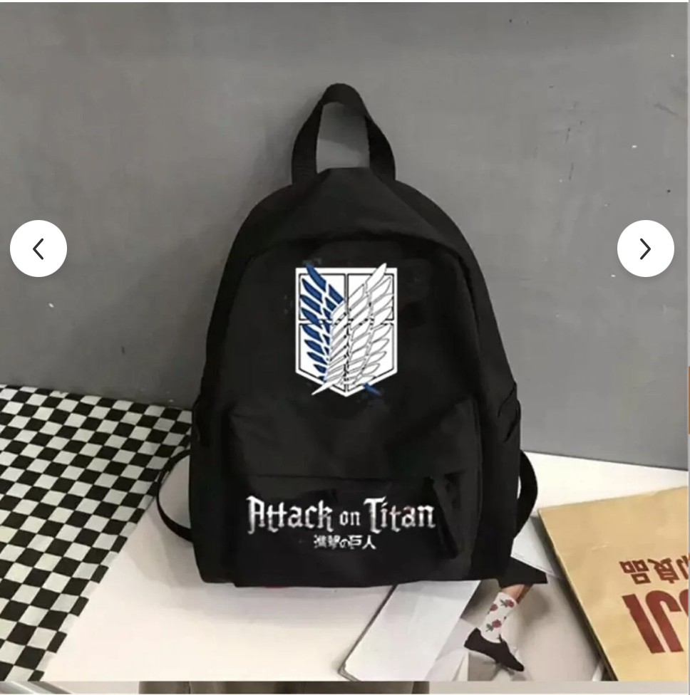 Attack on titan  Baskılı Okul -Sırt Çantası