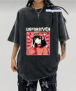 Yıkamalı Kumaş Unforgıven Sweet Baskılı Oversize T-Shirt